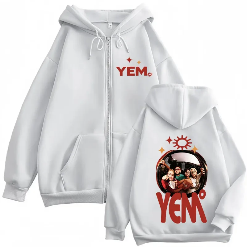 Morat Yem Se Fue El Ayer Y Ya Es Manana Tour 2026 Print Zip Up Hoodie Men Women Hip Hop Long Sleeves Loose Zipper Sweatshirts