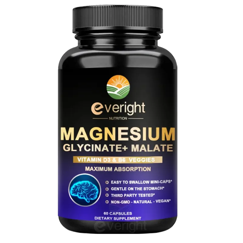 High Absorption Magnesium Glycinate - Supports Sleep Mood Muscles Heart & Nervous System Health