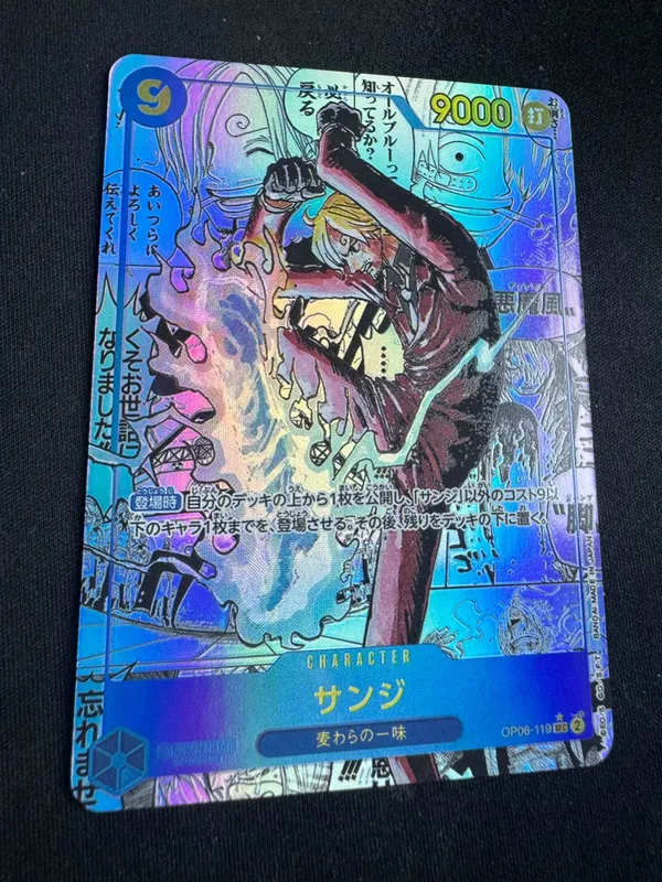 ONE PIECE Roronoa Zoro Monkey D. Luffy DIY Homemade Collection Card English Japanese Version Toys Christmas Birthday Gift