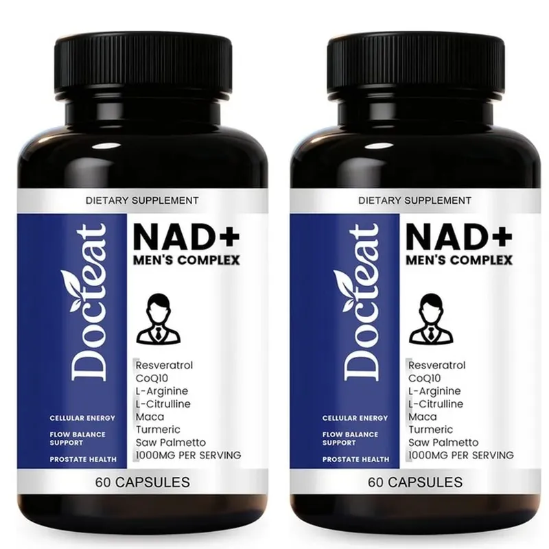 Docteat NAD+ Men's Complex Capsules for Daily Energy Metabolism and Circulatory Support Male Vitality Balance 60 Capsules