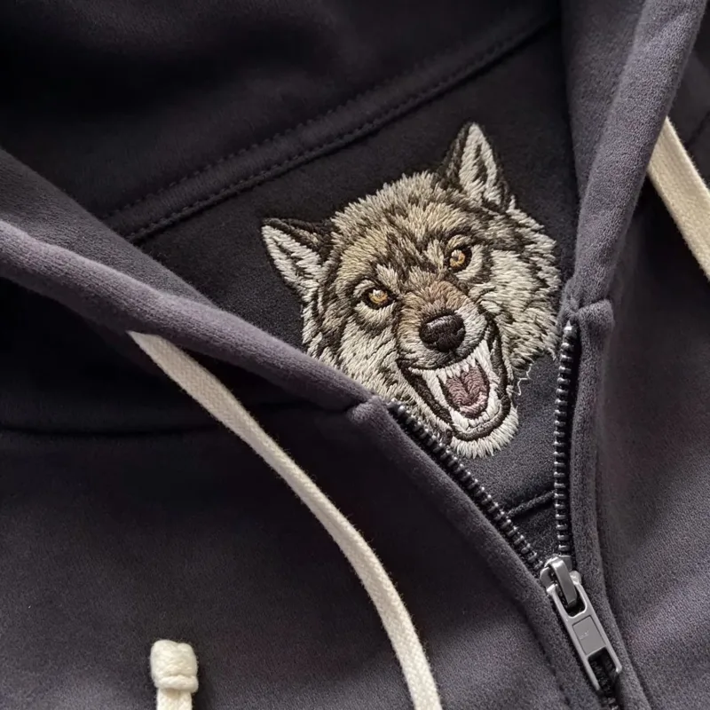 Lalaking Dragon Embroidered Hoodie Japanese Sukajan Style Fleece Lined Pullover Hooded Sweatshirt Loose Casual Streetwear Tops Bago