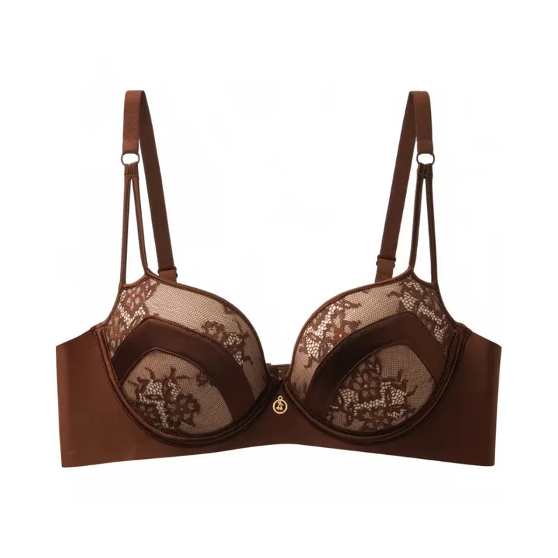French Embroidered Sexy Lace Push Up Lingerie Small Breast Gathering Show Large Anti-sagging Breathable Bra
