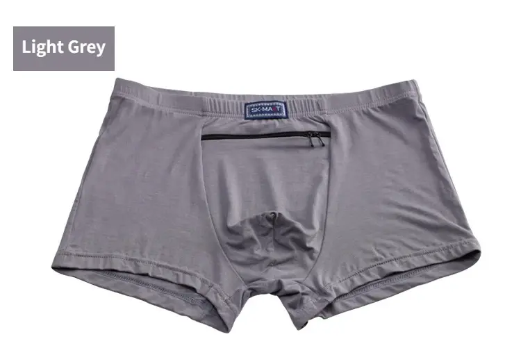 Mga Lalaking Boxer Sexy na Nakatagong Pocket Secret Briefs Panlabas na Sex Front Stash Pocket Soft Panatilihin ang Pickpocket Proof Underwear Safe Protector — image 6