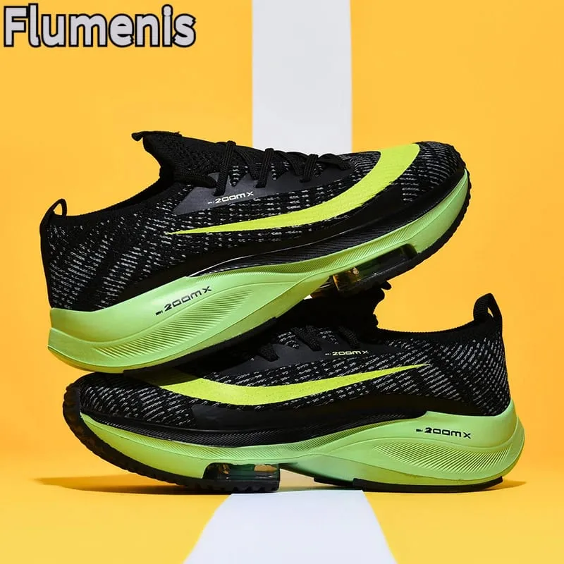 Men's Running Shoes Breathable Racing Cushioning Outdoor Running Shoes Casual Non Slip Mesh Off-Road Shoes