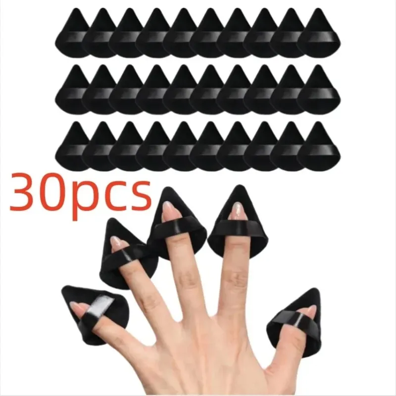 Black Triangle Powder Puff Facial Makeup Sponge Soft Velvet Cosmetics Puff Mixer Beauty Foundation Make-Up Sponge Makeup Access