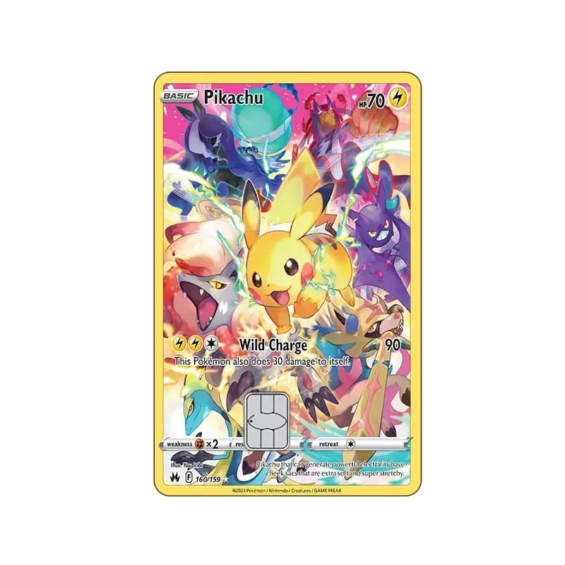 Credit Card Skin Stickers for VISA JCB MasterCard Bank Debit Card and Other IC Magnetic Card Anime Decorate Anti-degaussing