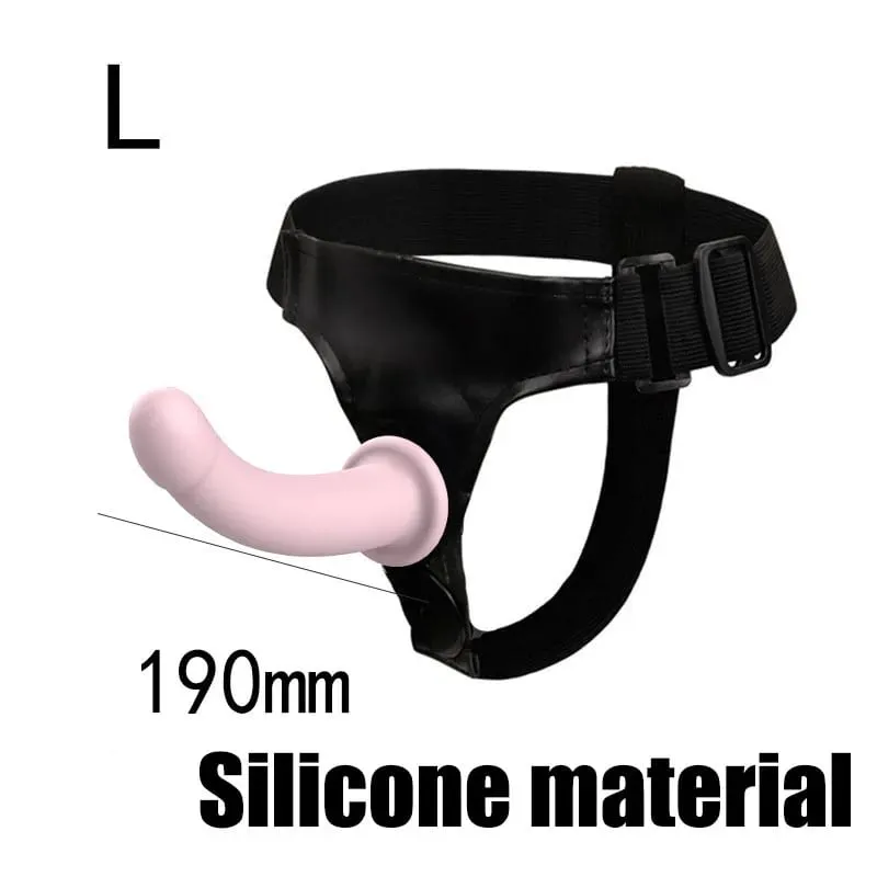 Remote Control Vibrating Silicone Strap On Dildo Harness Adjustable Wearable Pegging Panties for Couples Detachable Dual Stimu
