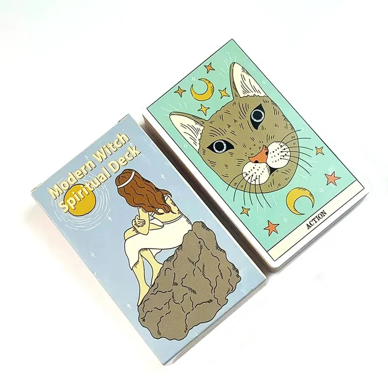 60 Pcs Modern Style Oracle Cards Unique Mystic Designs High-Quality Cardstock Perfect For Divination & Gift Giving