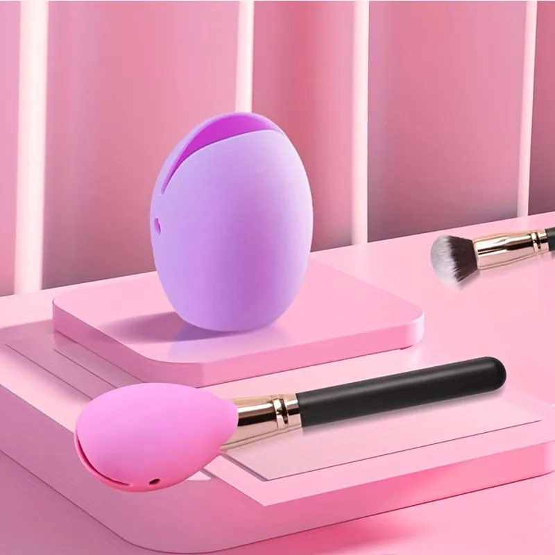Silicone Makeup Brush Covers for Travel A Storage & Organizer Case for Brushes To Protect Makeup Bag