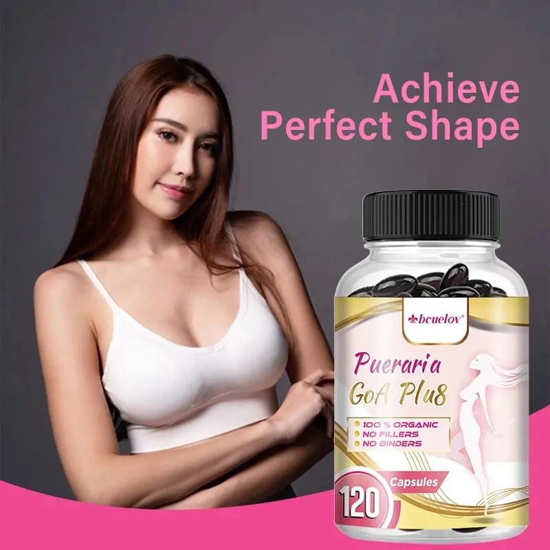 Pueraria Mirifica Capsules 500mg Help Breasts Firm Elastic & Curves Estrogen Balance Menopause Support & Skin Nourishment