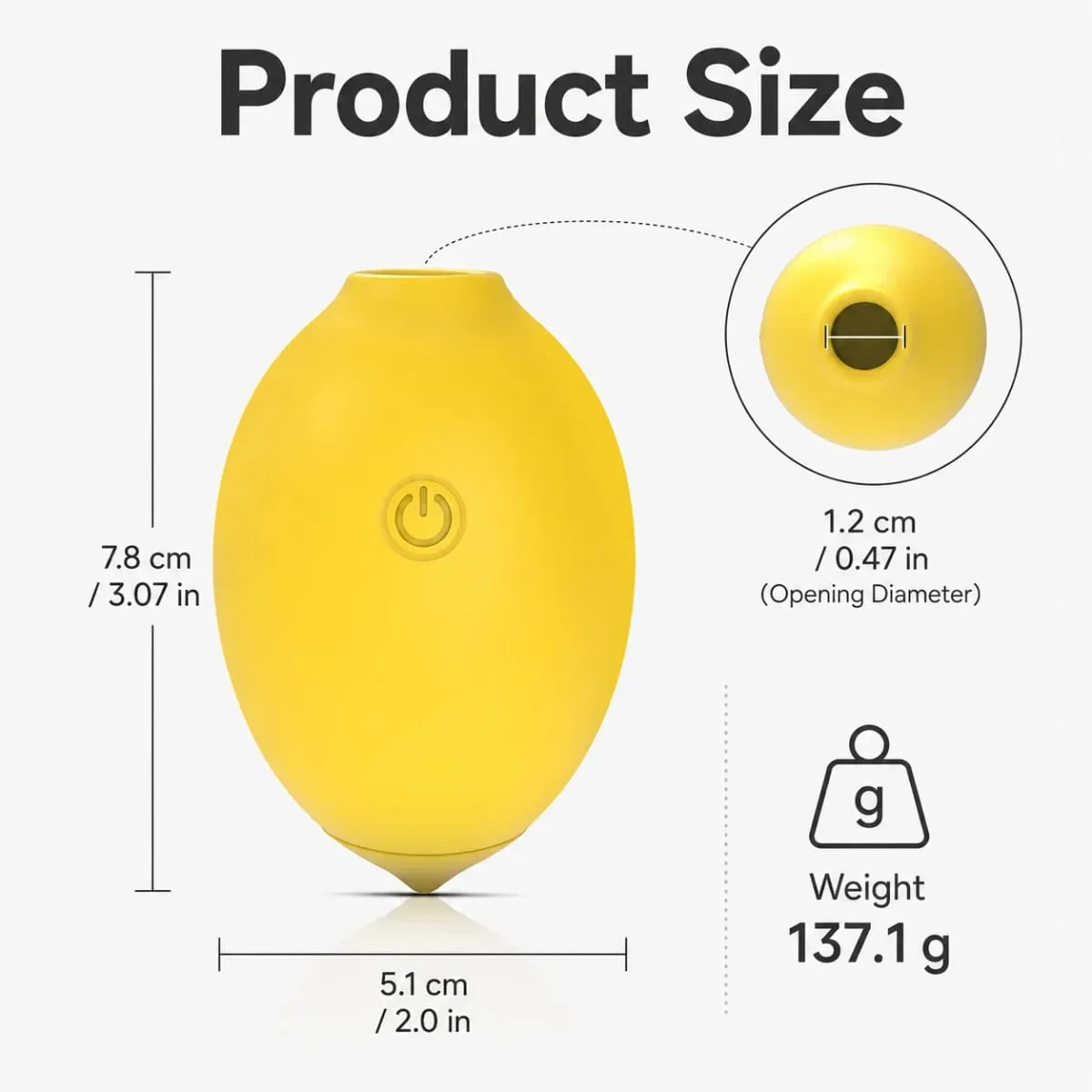 Vakuum-Saugvibrator für Frauen, Zitronen-Sexspielzeug, Saug-Klitoris-Stimulator, 10 Power, weiblicher Oral-Nippel-Klitoris-Vibrationssauger