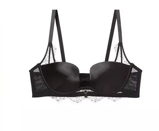 Tendance Ensemble Lingerie Léopard Dentelle Style Français Soutien-Gorge Push Up Petit Poitrine Anti Affaissement Toutes Tailles