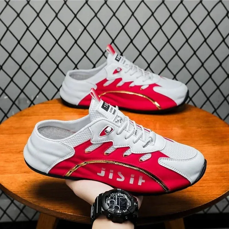 Men Sneakers teenage Trendy Shoes Summer Mesh Breathable Casual Shoes anti Slip Wear-resistant Platform Sneakers Tênis Masculino