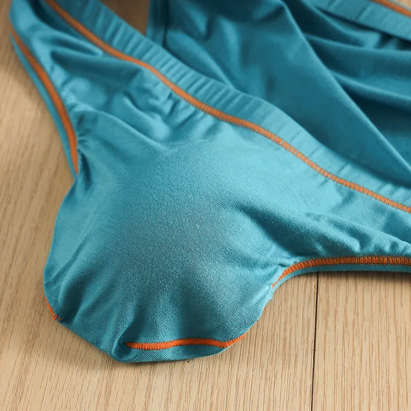 Cuecas masculinas Cuecas Homme Slip Fibra de bambu Panites Ropa Respirável Cintura Baixa JJ U Bolsa Convexa Cueca Masculina M-XXL