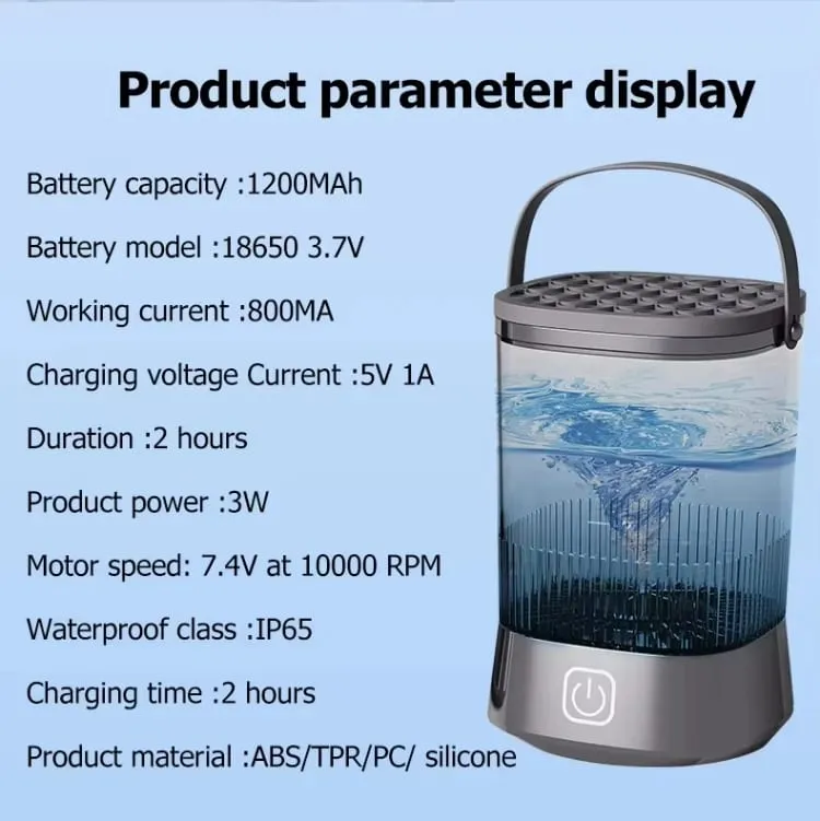 USB zástrčka Přenosný elektrický čistič štětců na make-up Dobíjecí štětce na make-up Čisticí nástroj Automatické čištění štětců na make-up