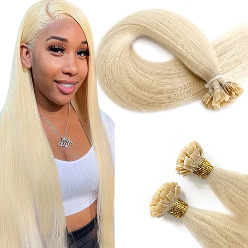 Flat Tip Human Hair Extension Remy Hair 1g/s 18-28 inch Real Remy Silky Straight Black Brown Pre Bonded Keratin Fusion Hair — image 15