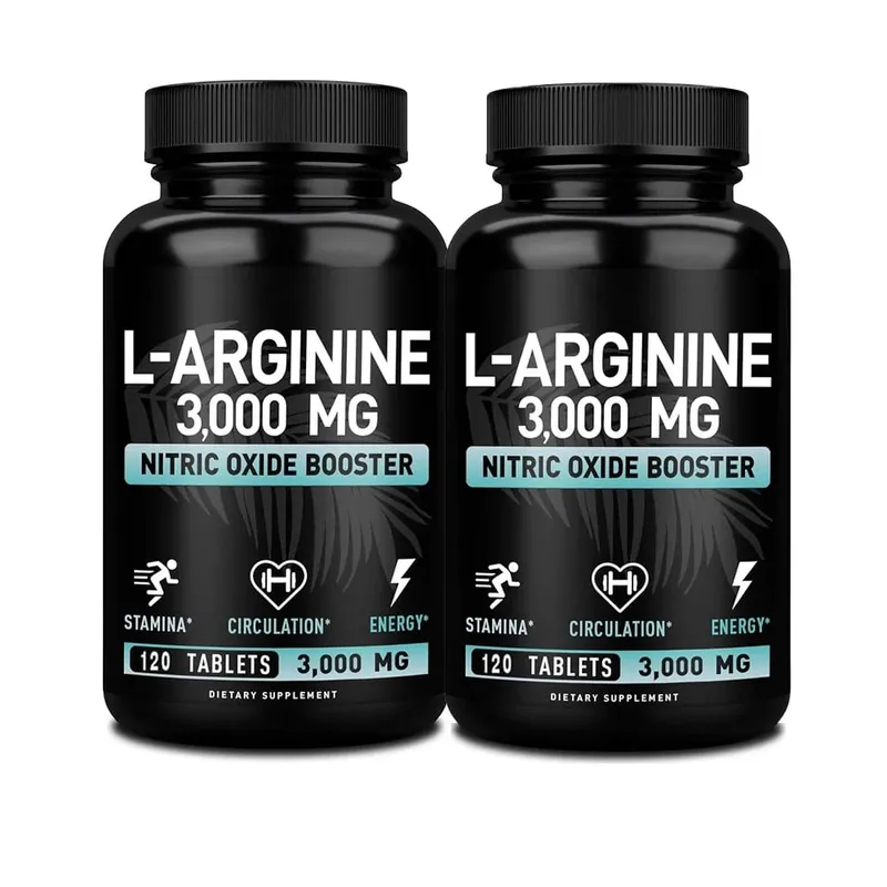 L Arginine 3000mg for Men Women Muscle Mass Supplement for Endurance Energy and Heart Health Support During Exercise Non-GMO