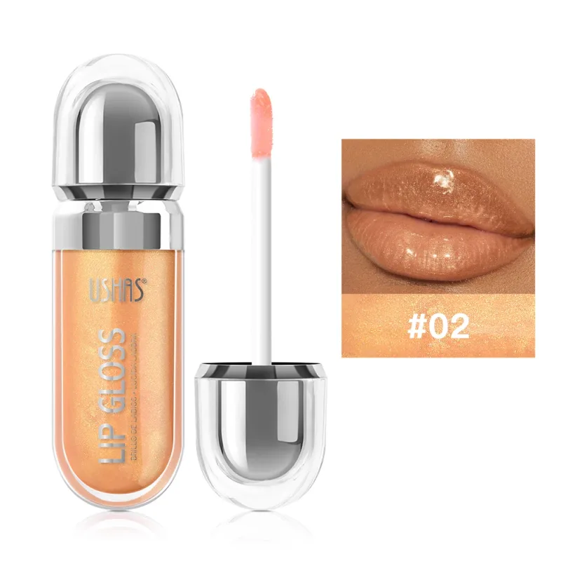 Shimmer Lip Gloss 12 Shades Glass High Shine Μη κολλώδες Ενυδατικό Μακιγιάζ χειλιών που γεμίζουν μεγάλη διάρκεια