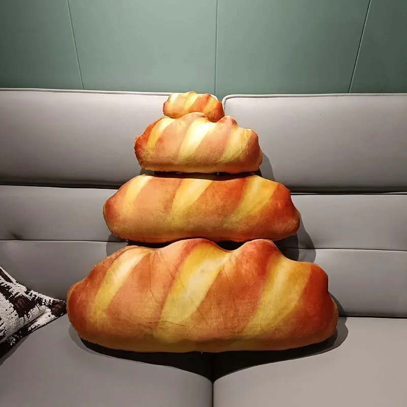 거대한 베개 시뮬레이션 Kawaii 큰 빵 플러시 베개 인형 어린이를위한 부드러운 귀여운 음식 쿠션 장난감 어린이 생일 크리스마스 선물