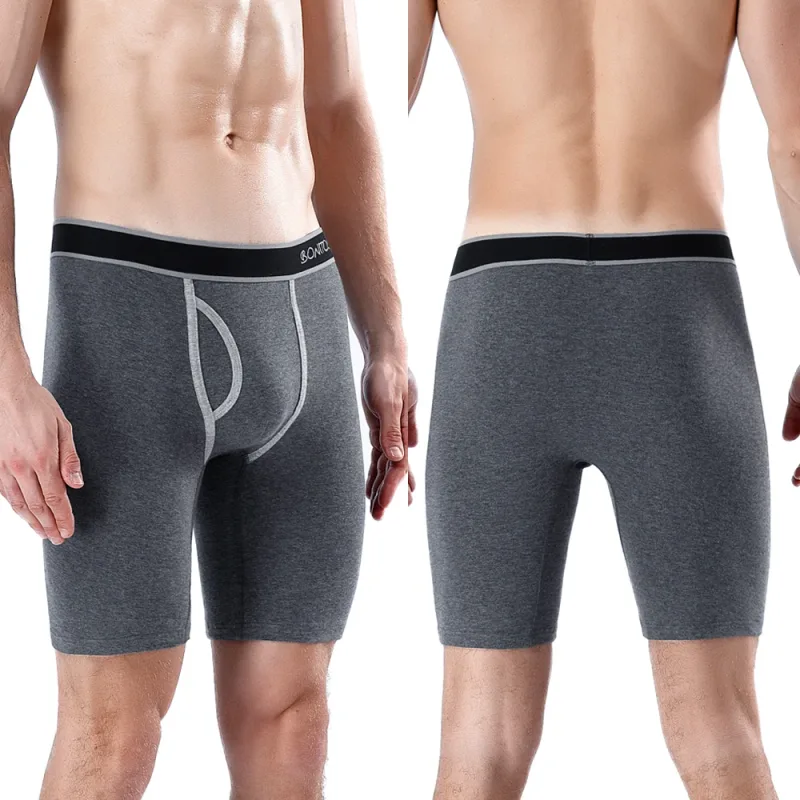 2026 novo estilo de algodão voar boxer perna longa roupa interior para o homem shorts tamanho grande e calcinha homme marca luxo boxerhomme cuecas