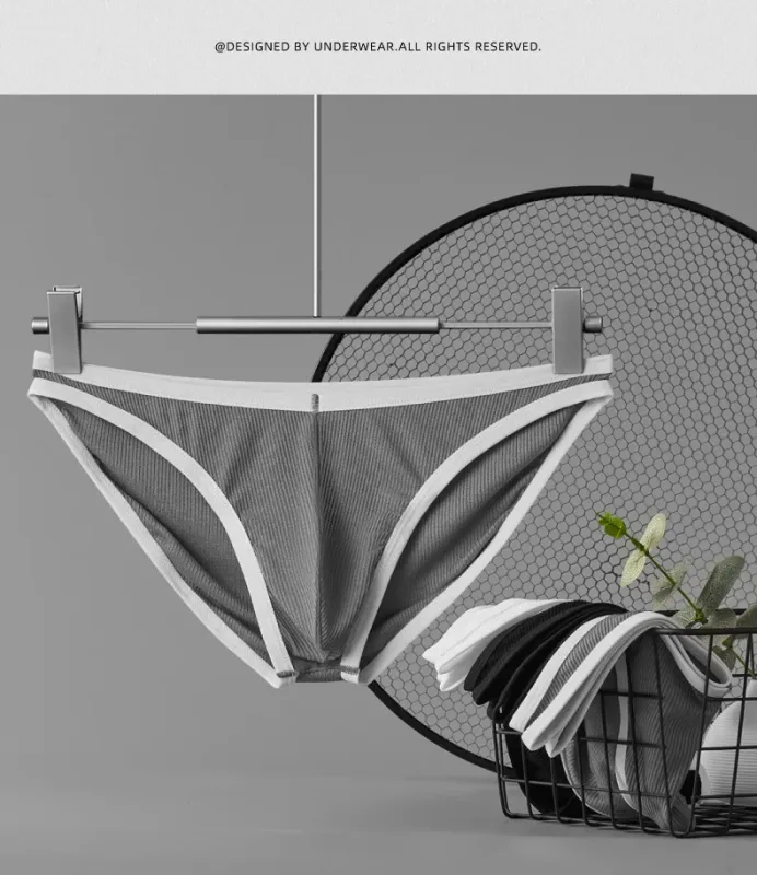 Panlalaking Single Layer Brief na Ultra Manipis na U Convex na Supot na Kasuotang Panloob na Nakakahinga ng Kahalumigmigan Sexy Summer Panties — image 4