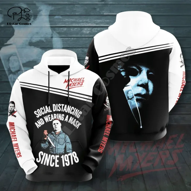 Halloween Pumpkin Michael Myers Cat Horror Terror Movie Men/Women 3DPrint Pullover Harajuku Streetwear Casual Funny Hoodies