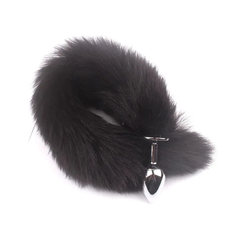 Foxtail Role Playing Metal Butt Plug Adult Sex Toys SM Anal Sex Toys Suitable Beginners Male Female Couples in Various Colors