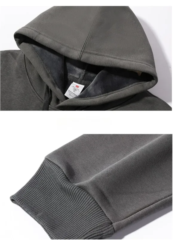 Customize Your Brand Logo Autumn Winter Mens Hoodies High-quality Heavy Weight Cotton Sweatshirt DIY Team Clothing Customization