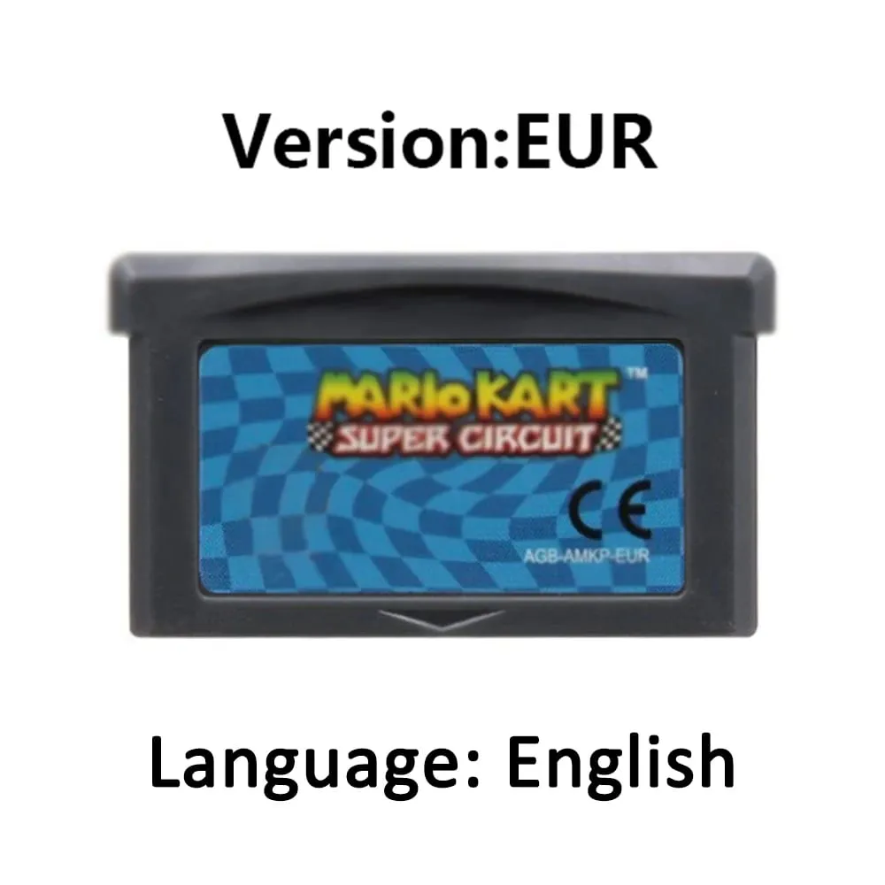 Wari0 32 Bit GBA Game Cartridge Kart Game Card Series EUR USA Version Video Game Card For GBA Portable Game Console