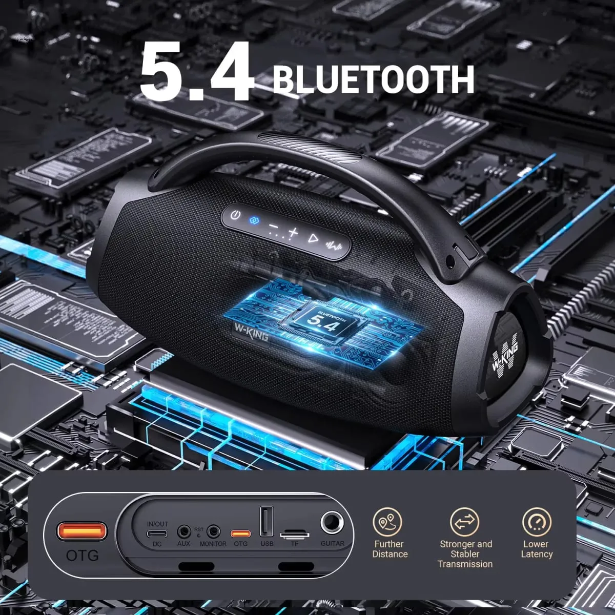 X20S Portable Bluetooth Speakers 280W Stormbox Power With Subwoofer Ipx7/Guitar Input/Power Bank TWS Connection Outdoor