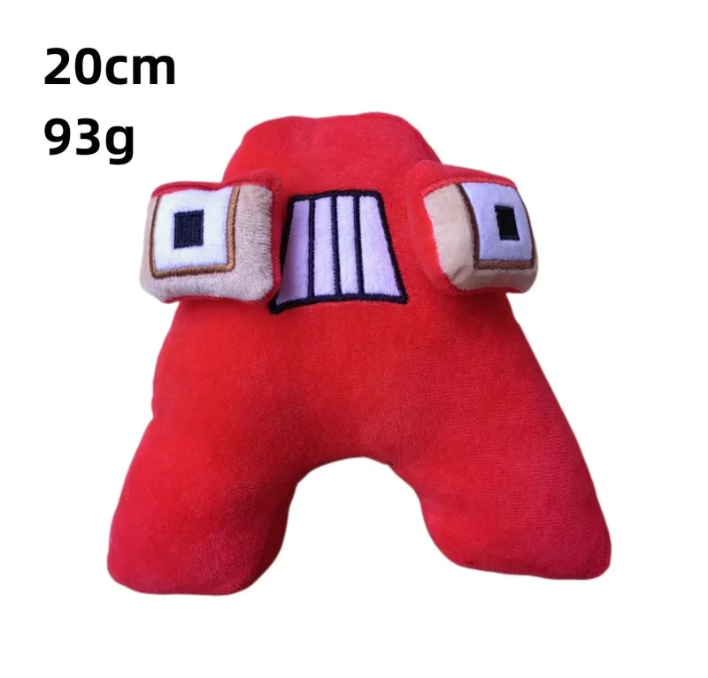 26 English Alphabet Lore 0-9 Number Plush Toy Anime Doll Kawaii Children's Enlightenment Montessori Plush Toy Doll Birthday Gift