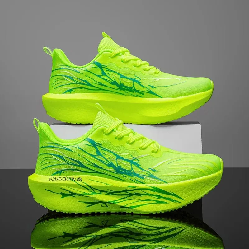 Marathon Men Running Shoes Lightweight Women's Comfortable Carbon Board Speciality Sports Breathable Athletic Nonskid Sneakers