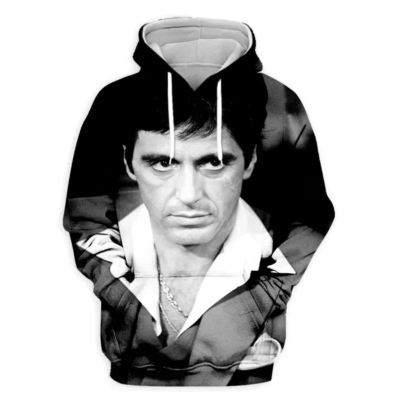 Scarface Movie 3D Print Hoodies Men Women Fashion Streetwear Oversized Sweatshirts Hoodie Male Pullovers Tracksuit Man Clothing