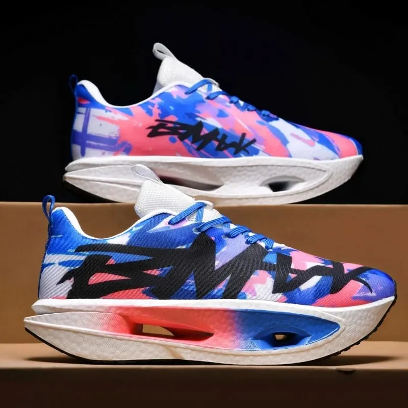 Men Running Shoes Carbon Board Marathon Speciality Sports Outdoor Air Breathable Lightweight Women Comfortable Athletic Sneakers