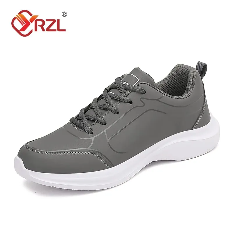 Men Sport Shoes Leather Running Shoes Outdoor Waterproof Sneakers Men Lightweight Men Athletic Sneaker Tenis Masculino