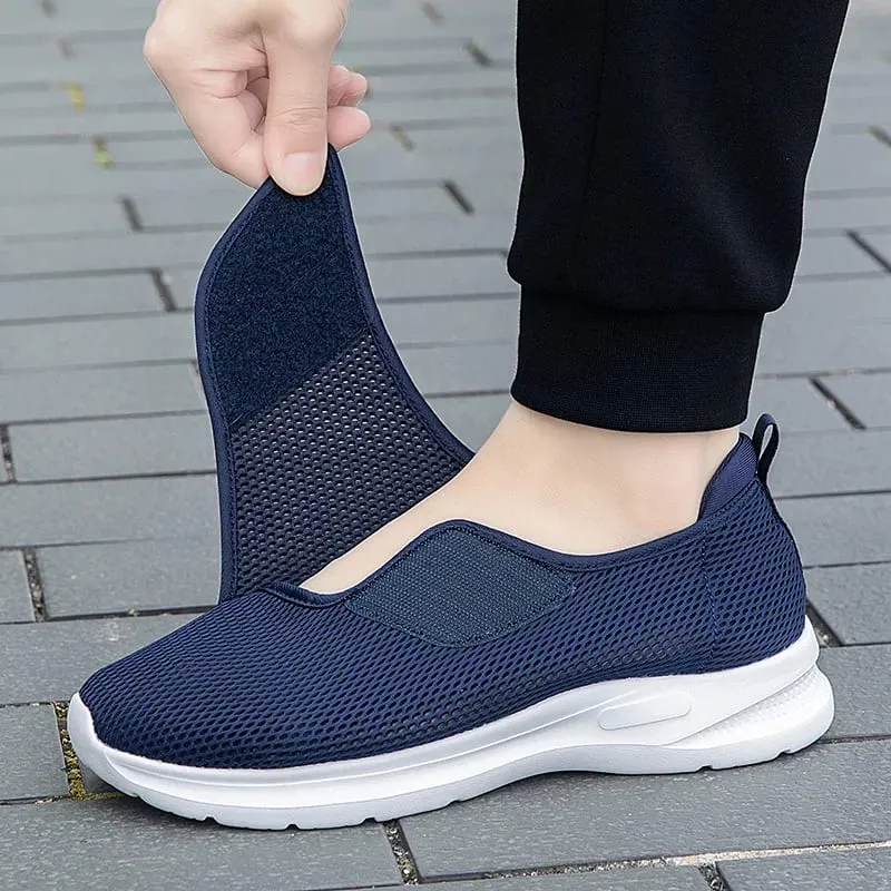 Popular Casual Men's Orthopedics Wide Feet Swollen Shoes Thumb Eversion Adjusting Soft Comfortable Diabetic Shoes Walking Shoes — image 2