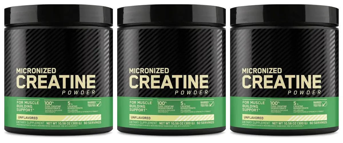 Micronized Creatine Monohydrate Powder Pure Unflavored Muscle Strength & Lean Muscle Support 5g Per Serving 300g 60 Servings