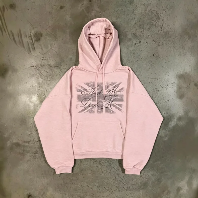 Men Women Retro Streetwear Graphic Hoodie Oversized Pullover Geometric Pattern Long Sleeve Casual Tops Multiple Colors Available