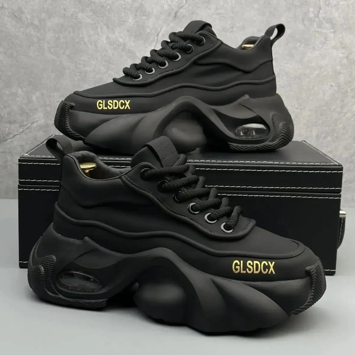 Designer Style Men Shoes Autumn Fashion Comfortable Men's Thick Platform Sneakers Casual Shoes Sports Trainers Tenis