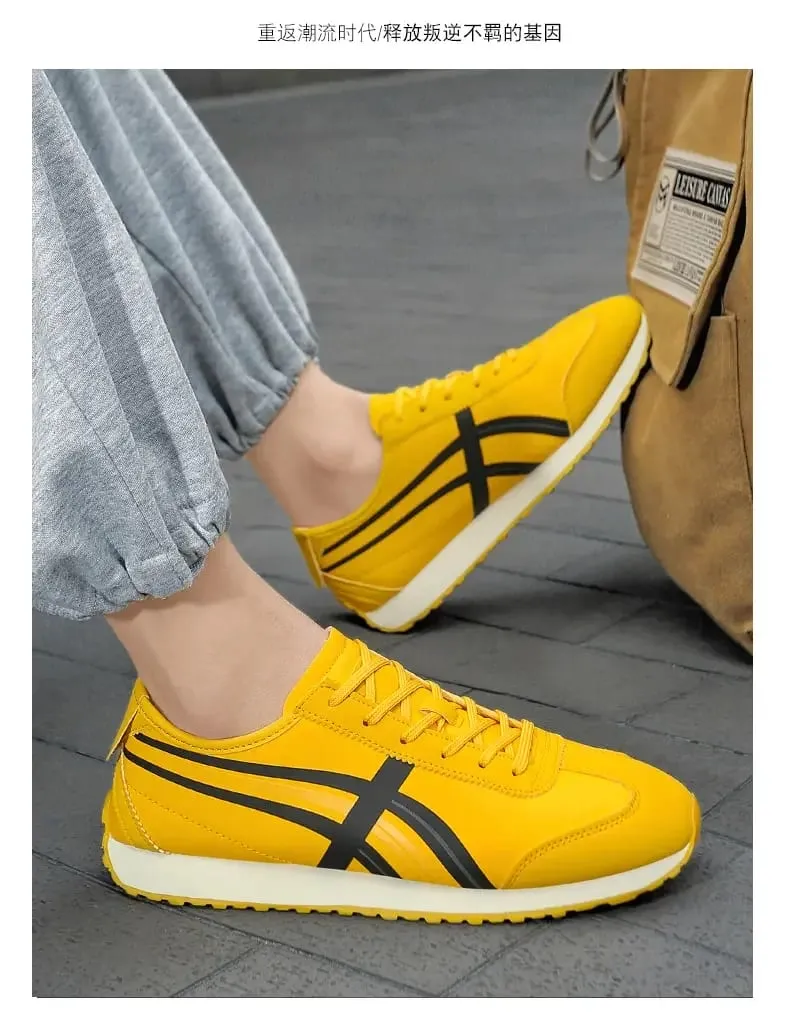 Fashion Brand Sneakers Men's Sports Shoes Women's Running Shoes Yellow Casual Sneakers Men Comfort Walking Shoes Flat Trainers