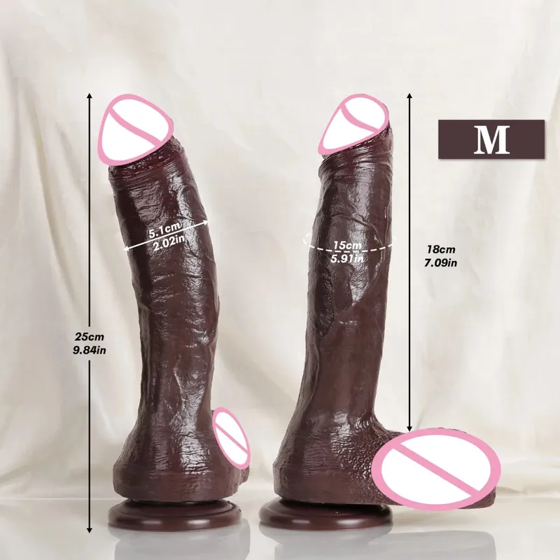 Oversized Soft Realistic Thick Dildo Gay Sex Toy for Women Suction Cup Big Dick Anal Plug Vaginal Masturbators Silicone Penis