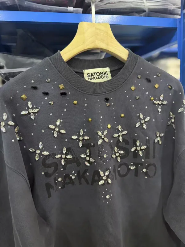 26SS CRYSTAL CASTLE CREWNECK Sweatshirts Men Women High Quality Hooded