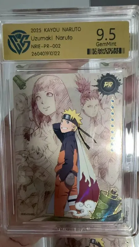 Naruto Card English version PR-001PR-002 PRISTINE-10.0 Authentic KAYOU Rating Card