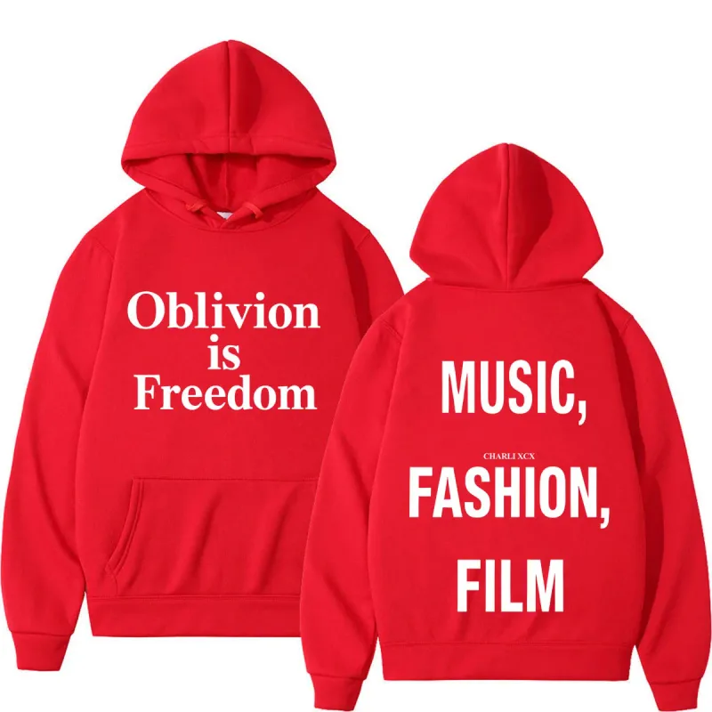 XCX Album Music Fashion Film Tour 2026 Print Hoodie Men Women Fashion Pullover Casual Hip-hop Sweatshirt Fan Gifts