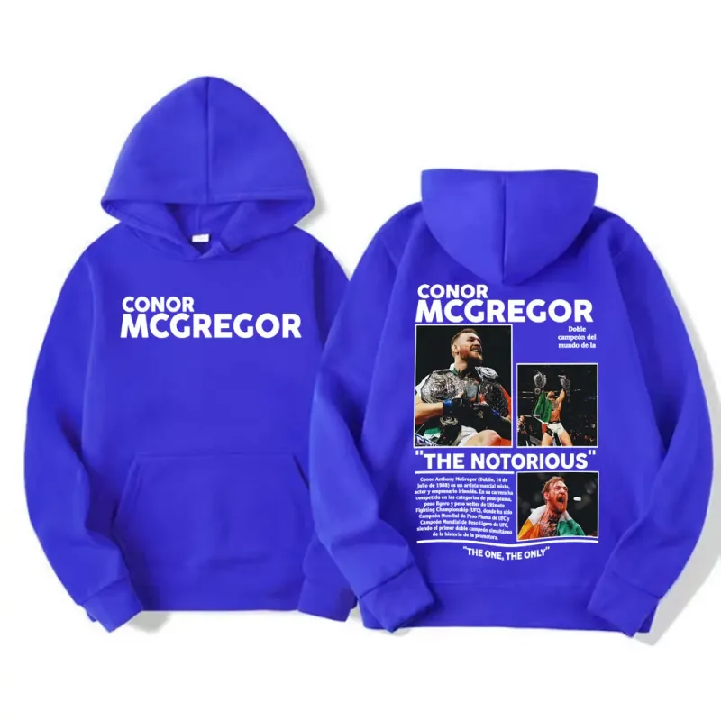 Conor Mcgregor The Notorious Merch Hoodies Men's Clothes Harajuku Cool High Street Sweatshirt Long Sleeve Loose Oversized Hoodie