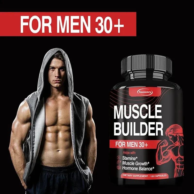 Muscle Builder Supplement - Hormone Balance Muscle Growth and Strength Promote Metabolism Improve Athletic Performance