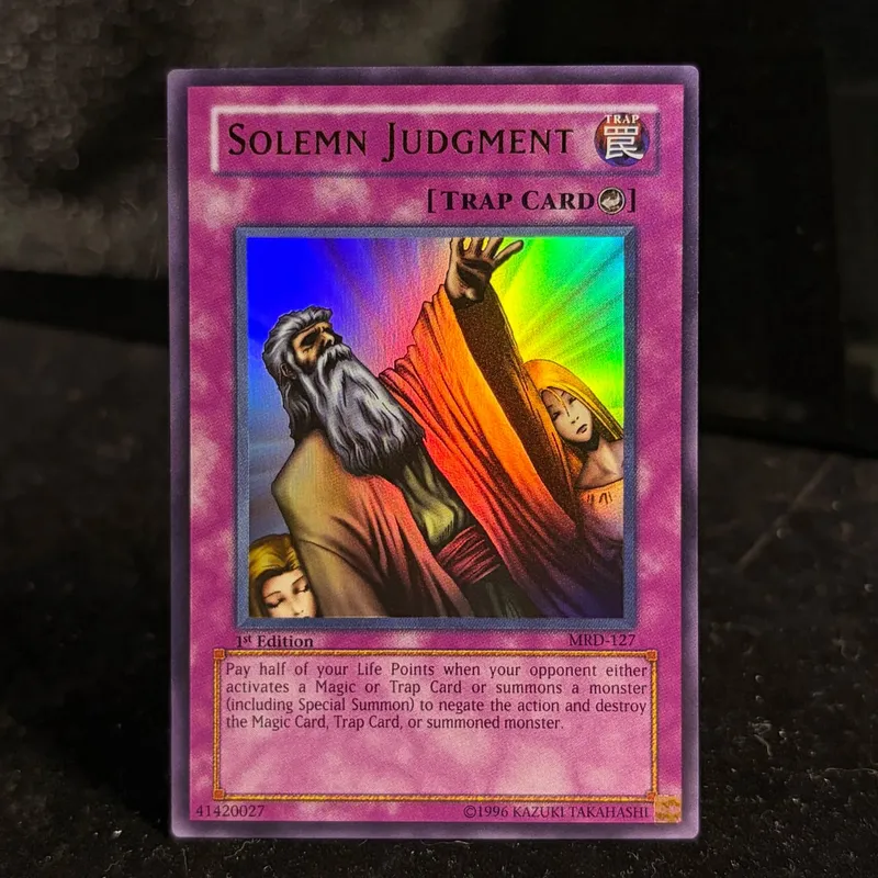 YuGiOh! TCG Cyber-Stein EN001 Shonen Jump Championship Limited Edition Ultra Rare Solemn Judgment Paladin Vintage YGO Foil Card