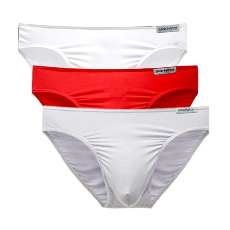 3PCS/Lot Men's Underwear Modal High Quality Soft Briefs Breathable Comfortable Youth Underpants Male Sexy U Bulge Pouch Panties