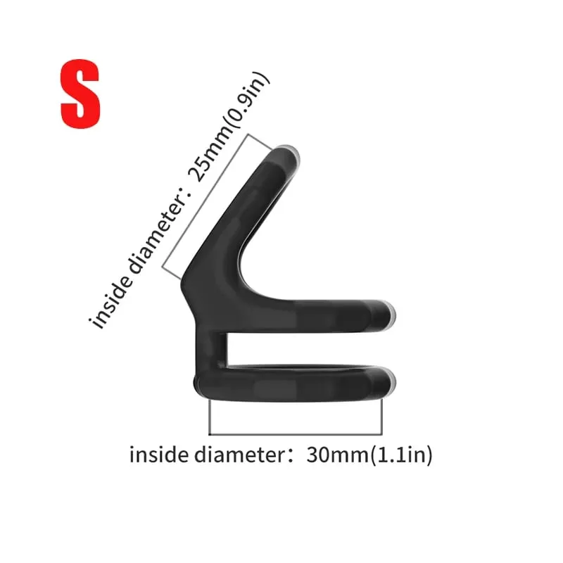 Silicone Semen Lock Ring Male Penis Ring Adjustable Delay Ejaculation Lasting Scrotum Lock Ring Sex Toys for Men Adult Products