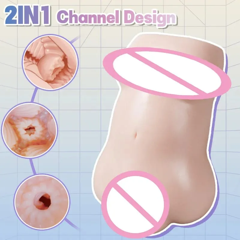 The Bride's First Night Breakthrough Male Masturbator Pocket Vagina Adult Sex Toy Stimulator Triple Entrance Experience Gentle